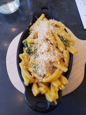 Mac and cheese with Kale. at LOV - Montagne in Montreal