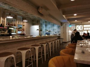 indoor seating at LOV - Montagne in Montreal