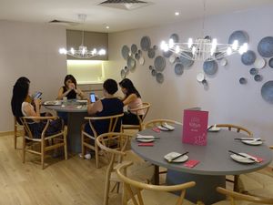 another section of the restaurant 
 at Lotus Vegetarian 莲心 - Tai Seng in Central Singapore