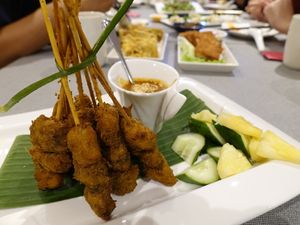Satay at Lotus Vegetarian 莲心 - Tai Seng in Central Singapore