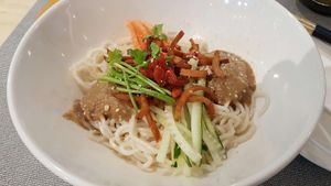 Dry sesame noodle at Lotus Vegetarian 莲心 - Tai Seng in Central Singapore