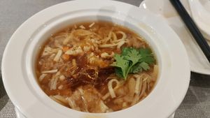 Vegetarian shark fin soup at Lotus Vegetarian 莲心 - Tai Seng in Central Singapore