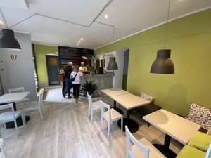 Inside the restaurant at Zielona Micha in Poznan