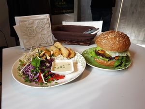 Our food at Zielona Micha in Poznan