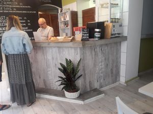 the counter at Zielona Micha in Poznan