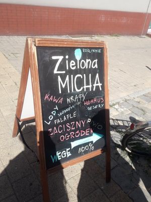 Board outside 2 at Zielona Micha in Poznan