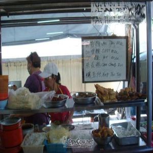 Noodle Stall (on daily basis, noodle dishes change) at Dharma Realm Guan Yin Sagely Monastery in Kuala Lumpur