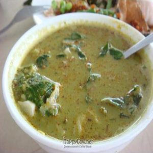 Green Curry Soup with Vegetables/Faux Pork Floss at Dharma Realm Guan Yin Sagely Monastery in Kuala Lumpur