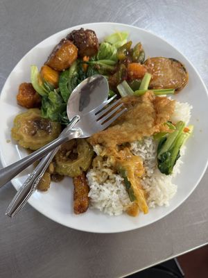 Delicious food  at Dharma Realm Guan Yin Sagely Monastery in Kuala Lumpur