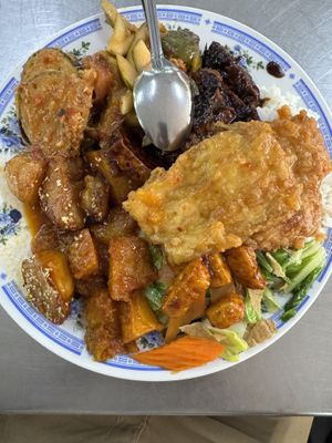 Delicious food  at Dharma Realm Guan Yin Sagely Monastery in Kuala Lumpur