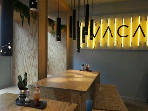 Dining area at VACA in Aalborg