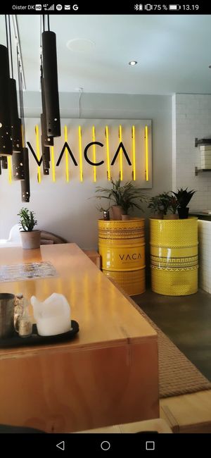 Inside at VACA in Aalborg