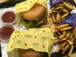 two vegan burger menues at WeDoBurgers in Aalborg