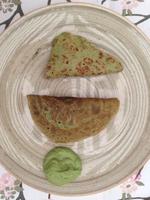 Probably the best thing I have eaten in India. Creamy mushroom crepes.  at Prana Kitchen @ PRISIM Healing Institute in Mumbai