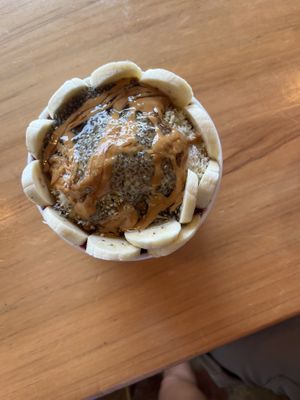 Nui Loa açai bowl with agave nectar   at Ha Coffee Bar in Lihue