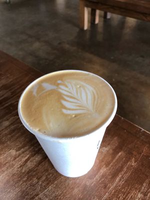 Latte at Ha Coffee Bar in Lihue