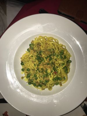 Spaghetti Carbonara  at Leona & 3 Brothers in Lynbrook