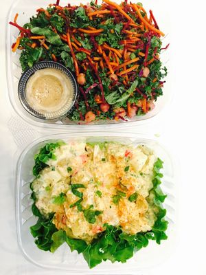 Rainbow Salad and Potato Salad at Good Stock in Edmonton