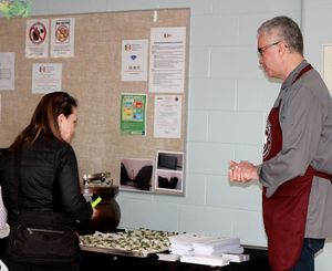 At Eating you alive event in Edmonton at Good Stock in Edmonton