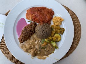 A selection of stuff from the buffet at The Sacred in Zurich