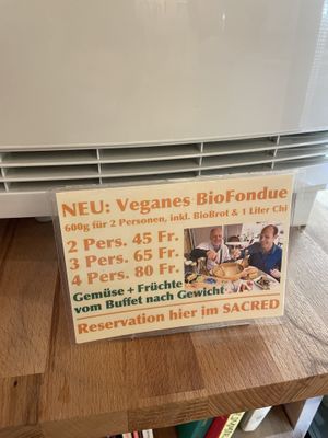 Vegan fondue at The Sacred in Zurich