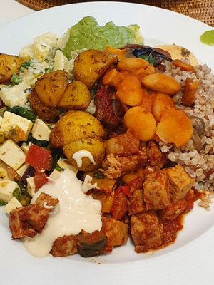 My plate 😂😂😂 more than 2 Kg food! at The Sacred in Zurich