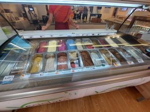 Big ice cream selection at The Sacred in Zurich