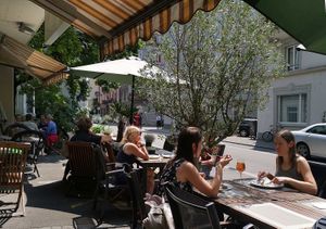 A nice garden atmosphere at the THE SACRED restaurant in Zurich. Come and enjoy! at The Sacred in Zurich