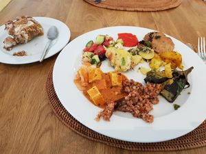 The dessert and main course, a little of everything at The Sacred in Zurich