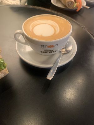 latte at Caffe Nero in Cirencester