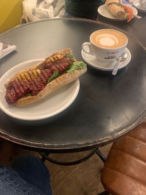 vegan food at Caffe Nero in Cirencester