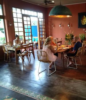 Relish every little moment in any peaceful and calming ambiance. Whether with your friend or even by yourself. It's about being in the here and now. at Vedic Kitchen  in Kerobokan Kelod