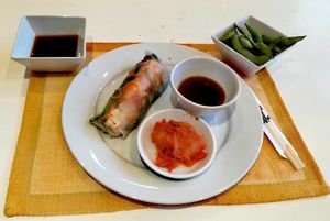 Rice Paper Wraps at Kaya Vegan Foods in Surbiton