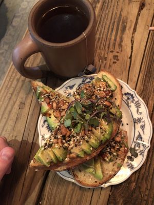 Avocado toast  at The Harbinger Cafe & Bakery in Charleston
