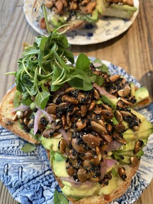 Avocado toast  at The Harbinger Cafe & Bakery in Charleston