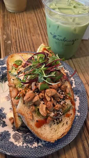 Sriracha Tahini Avo Toast🫶🏼🥑  at The Harbinger Cafe & Bakery in Charleston