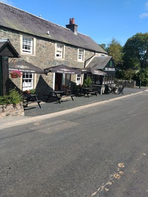 outside space at Cross Keys Inn in Selkirk