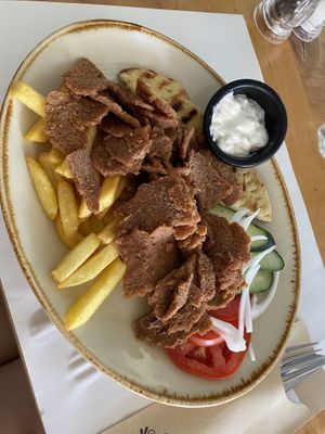 Vegan gyros   at Carpe Diem in Zakynthos