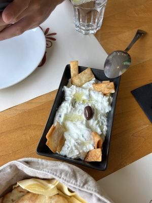 vegan (was it???) tzatziki  at Carpe Diem in Zakynthos