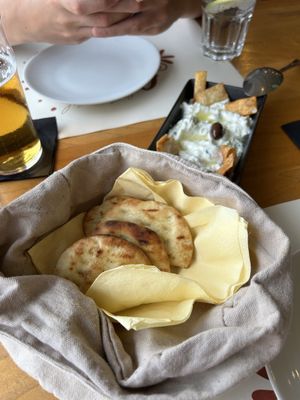 pita breadd  at Carpe Diem in Zakynthos