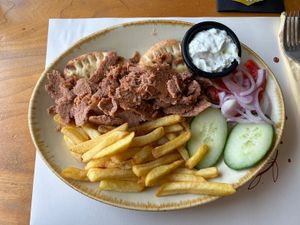 vegan gyros  at Carpe Diem in Zakynthos