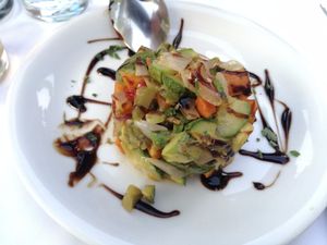 Vegetables on the grill at Peppermint Fresh Kitchen in Zakynthos