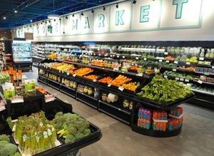 Featuring a modern layout, the store  offers fresh organic produce at Healthy Planet in Etobicoke
