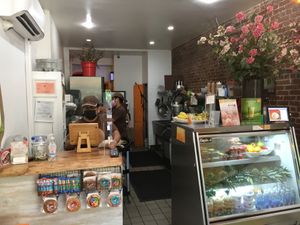 Counter; the venue is not much larger than this. at Fresh From Hell in New York City