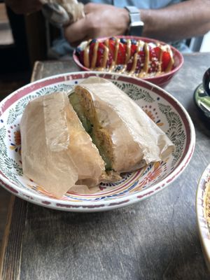 Bagel with vegan cream cheese  at Fresh From Hell in New York City