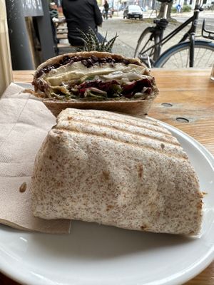 tofu peanut wrap- DELICIOUS!   at My Deli Love  in Berlin