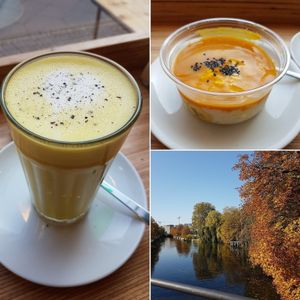 Golden milk and rice pudding at My Deli Love  in Berlin