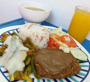 lunch at Mar y Hojas Cocina Vegana in Cartagena