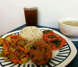 lunch at Mar y Hojas Cocina Vegana in Cartagena