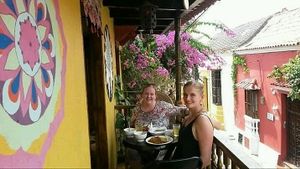 El balcón vegano at Mar y Hojas Cocina Vegana in Cartagena